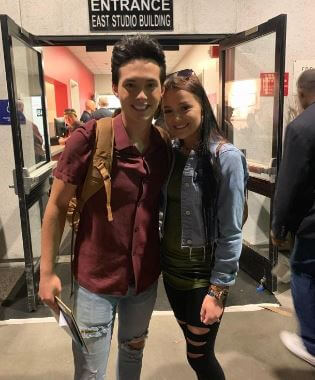 Sydney Becnel with her ex-boyfriend Laine Hardy.